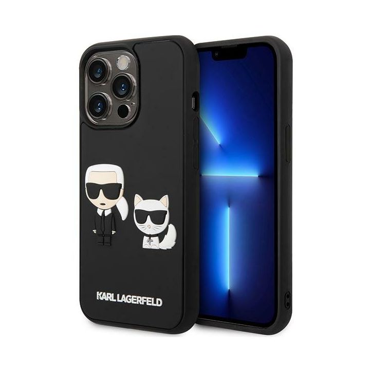 Karl Lagerfeld KLHCP14X3DRKCK iPhone 14Pro Max 6,7" czarny/black hardcase Karl&Choupette Ikonik 3D na NearMe.pl