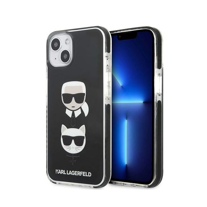 Karl Lagerfeld KLHCP13STPE2TK iPhone 13 mini 5,4" hardcase czarny/black Karl&Choupette Head na NearMe.pl