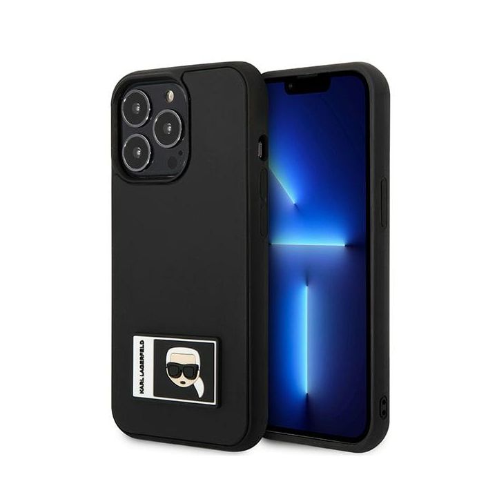 Karl Lagerfeld KLHCP13L3DKPK iPhone 13 Pro / 13 6,1" czarny/black hardcase Ikonik Patch na NearMe.pl