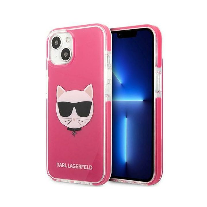 Karl Lagerfeld KLHCP13MTPECPI iPhone 13 / 14 / 15 6,1" hardcase fuksja/fuschia Choupette Head na NearMe.pl