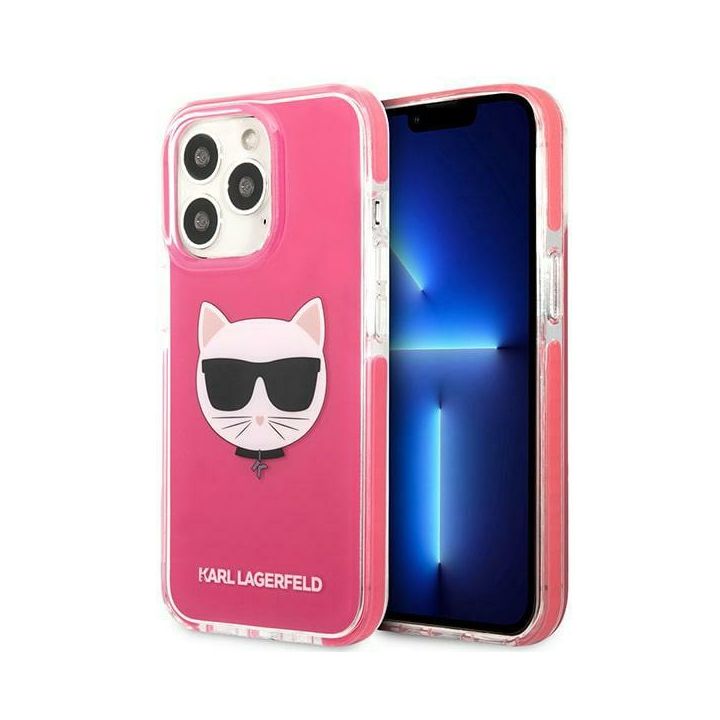 Karl Lagerfeld KLHCP13LTPECPI iPhone 13 Pro / 13 6,1" hardcase fuksja/fuschia Choupette Head na NearMe.pl