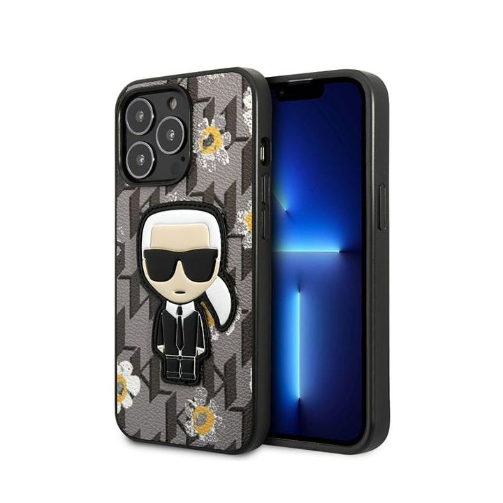 Karl Lagerfeld KLHCP13XPMNFIK1 iPhone 13 Pro Max 6,7" szary/grey Flower Ikonik Karl na NearMe.pl