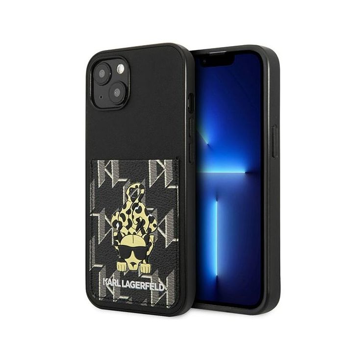 Karl Lagerfeld KLHCP13MCANCNK iPhone 13 / 14 / 15 6,1" hardcase czarny/black Karlimals Cardslot na NearMe.pl