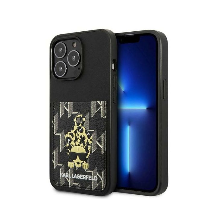 Karl Lagerfeld KLHCP13LCANCNK iPhone 13 Pro / 13 6,1" hardcase czarny/black Karlimals Cardslot na NearMe.pl
