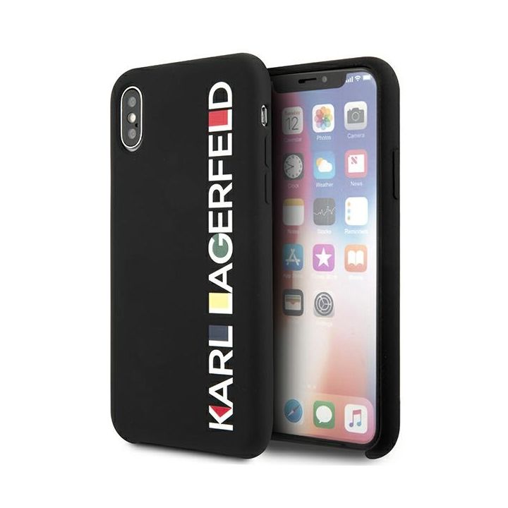 Karl Lagerfeld KLHCPXBHWHBK iPhone X/XS hardcase czarny/black Glossy Bauhaus na NearMe.pl