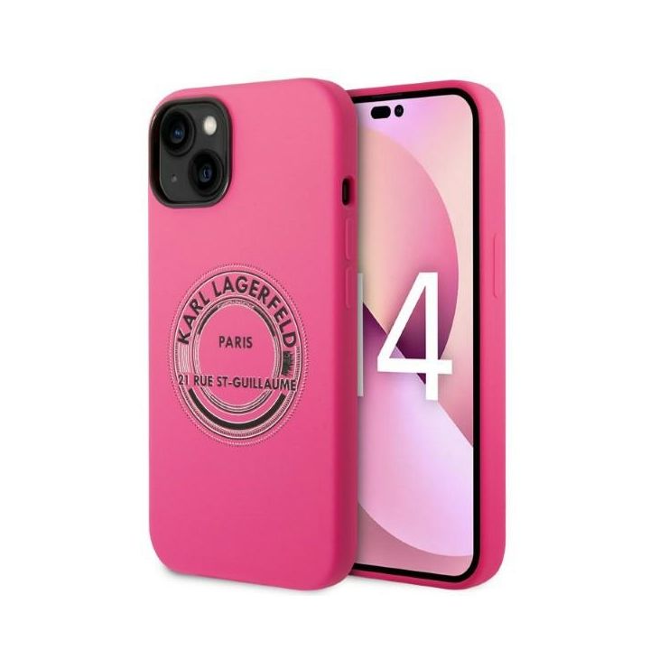Karl Lagerfeld KLHCP14MSRSGRCF iPhone 14 Plus / 15 Plus 6,7" hardcase różowy/pink Silicone RSG na NearMe.pl
