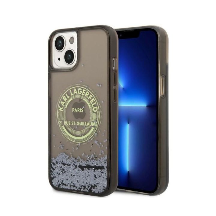 Karl Lagerfeld KLHCP14MLCRSGRK iPhone 14 Plus / 15 Plus 6,7" czarny/black hardcase Liquid Glitter RSG na NearMe.pl
