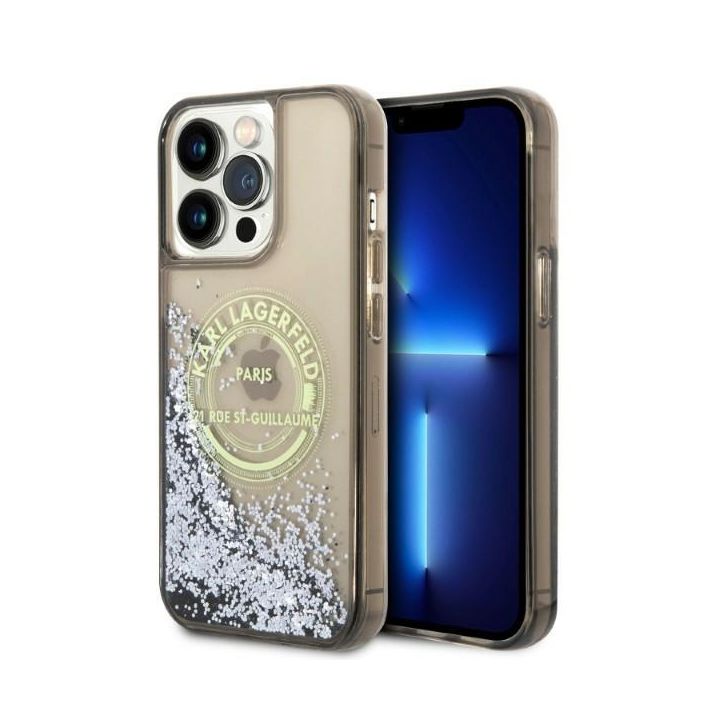 Karl Lagerfeld KLHCP14XLCRSGRK iPhone 14 Pro Max 6,7" czarny/black hardcase Liquid Glitter RSG na NearMe.pl