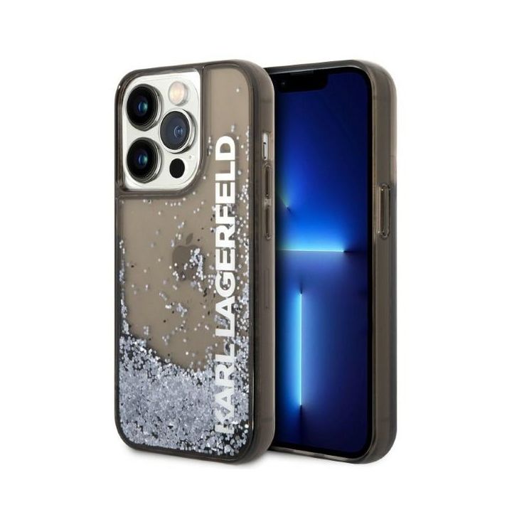 Karl Lagerfeld KLHCP14XLCKVK iPhone 14 Pro Max 6,7" czarny/black hardcase Liquid Glitter Elong na NearMe.pl