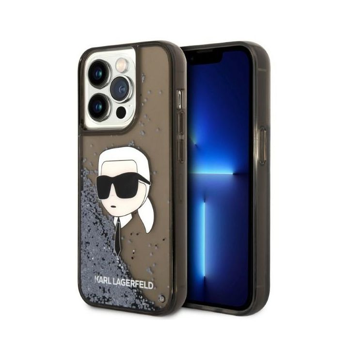 Karl Lagerfeld KLHCP14LLNKHCK iPhone 14 Pro 6,1" czarny/black hardcase Glitter Karl Head na NearMe.pl