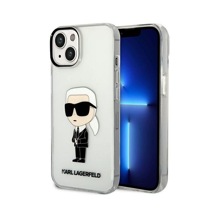 Karl Lagerfeld KLHCP14MHNIKTCT iPhone 14 Plus / 15 Plus 6,7" transparent hardcase Ikonik Karl Lagerfeld na NearMe.pl