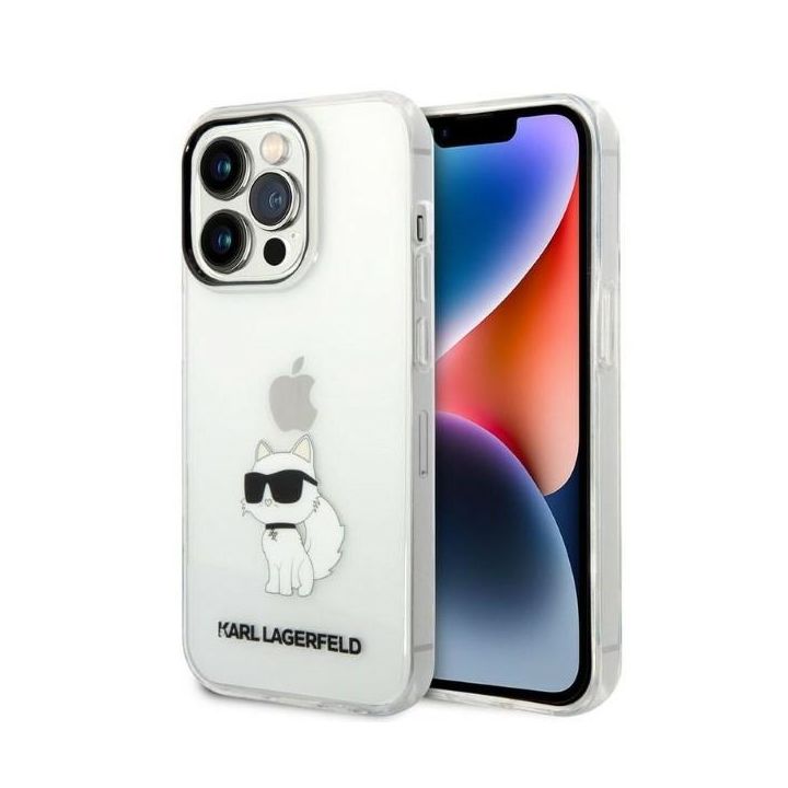 Karl Lagerfeld KLHCP14XHNCHTCT iPhone 14 Pro Max 6,7" transparent hardcase Ikonik Choupette na NearMe.pl