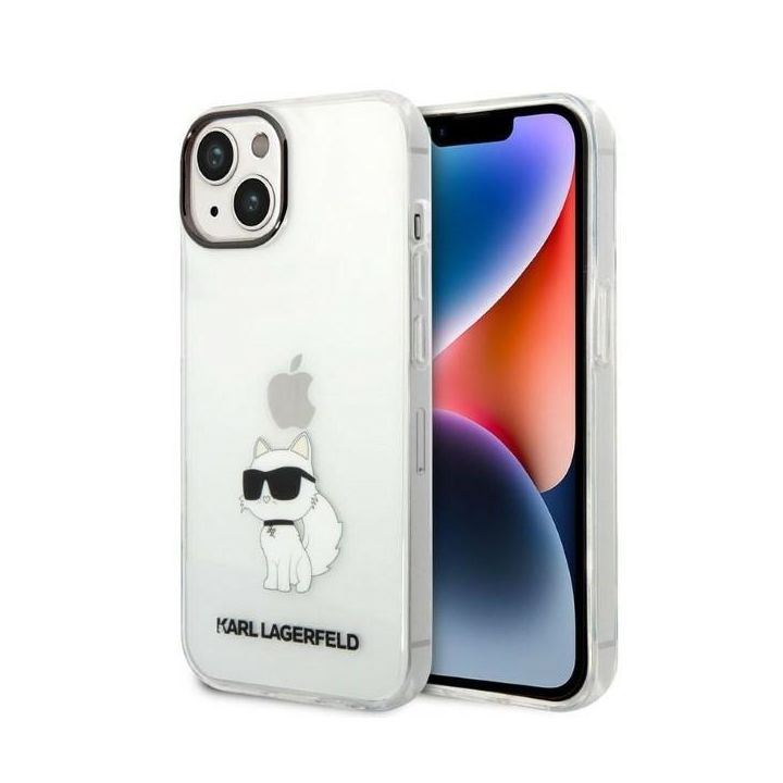 Karl Lagerfeld KLHCP14MHNCHTCT iPhone 14 Plus / 15 Plus 6,7" transparent hardcase Ikonik Choupette na NearMe.pl