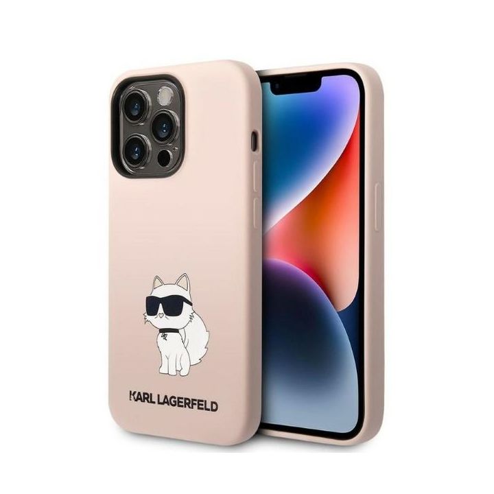 Karl Lagerfeld KLHCP14XSNCHBCP iPhone 14 Pro Max 6,7" hardcase różowy/pink Silicone Choupette na NearMe.pl