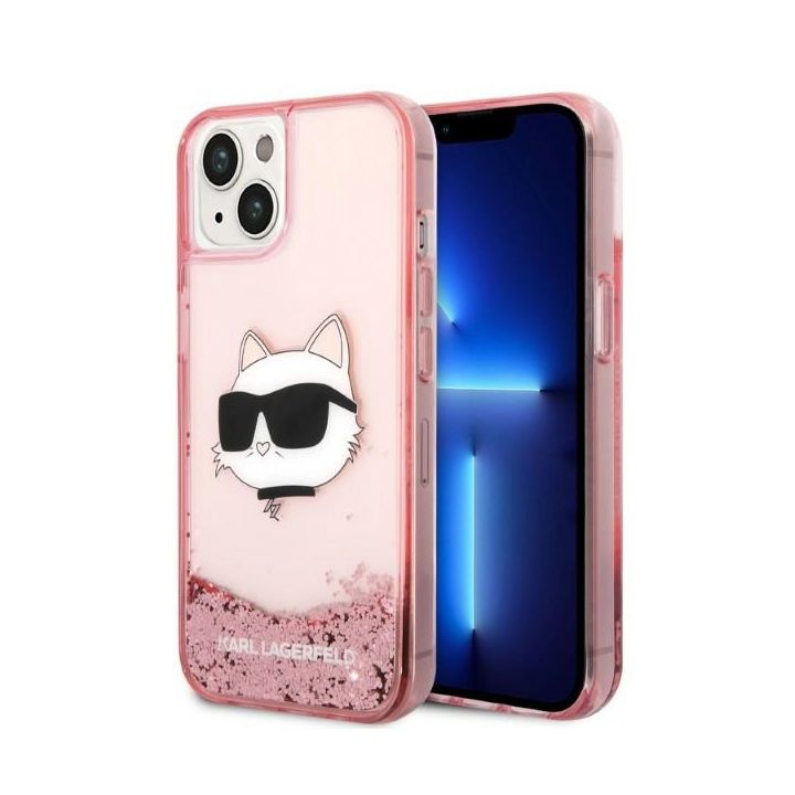 Karl Lagerfeld KLHCP14SLNCHCP iPhone 14/ 15 / 13 6,1" różowy/pink hardcase Glitter Choupette Head na NearMe.pl