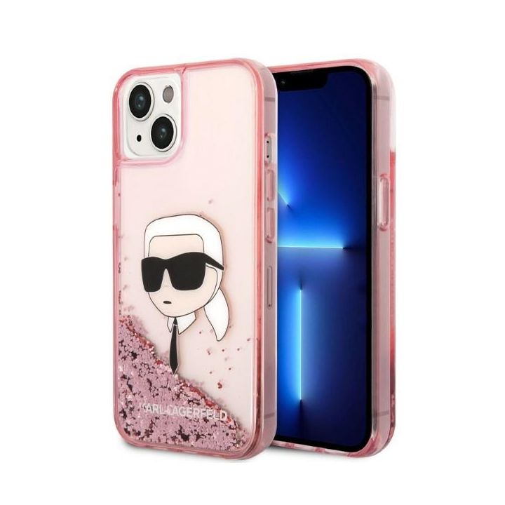 Karl Lagerfeld KLHCP14MLNKHCP iPhone 14 Plus / 15 Plus 6,7" różowy/pink hardcase Glitter Karl Head na NearMe.pl