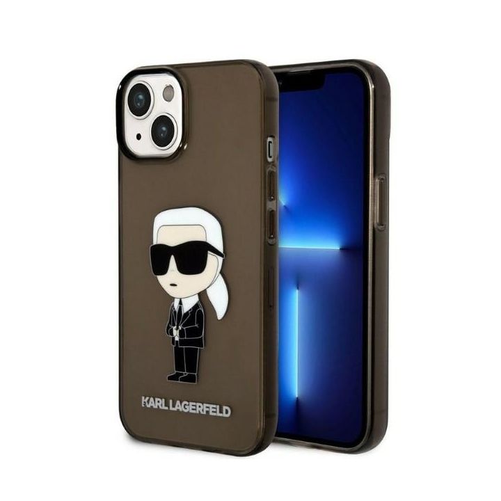 Karl Lagerfeld KLHCP14MHNIKTCK iPhone 14 Plus / 15 Plus 6,7" czarny/black hardcase Ikonik Karl Lagerfeld na NearMe.pl