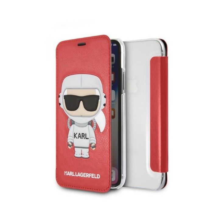 Karl Lagerfeld KLFLBKPXKSCORE iPhone X/ XS bookcase czerwony/red Karl Space Cosmonaut na NearMe.pl