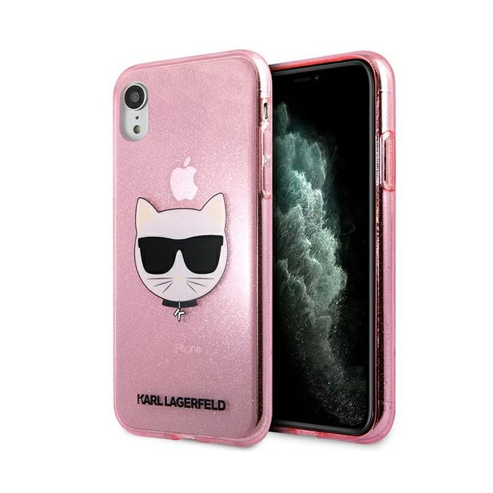 Karl Lagerfeld KLHCI61CHTUGLP iPhone Xr6,1"  różowy/pink hardcase Glitter Choupette na NearMe.pl