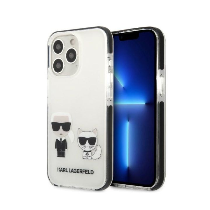 Karl Lagerfeld KLHCP13XTPEKCW iPhone 13 Pro Max 6,7" hardcase biały/white Karl&Choupette na NearMe.pl