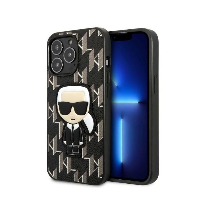 Karl Lagerfeld KLHCP13LPMNIKBK iPhone 13 Pro / 13 6,1" hardcase czarny/black Monogram Ikonik Patch na NearMe.pl