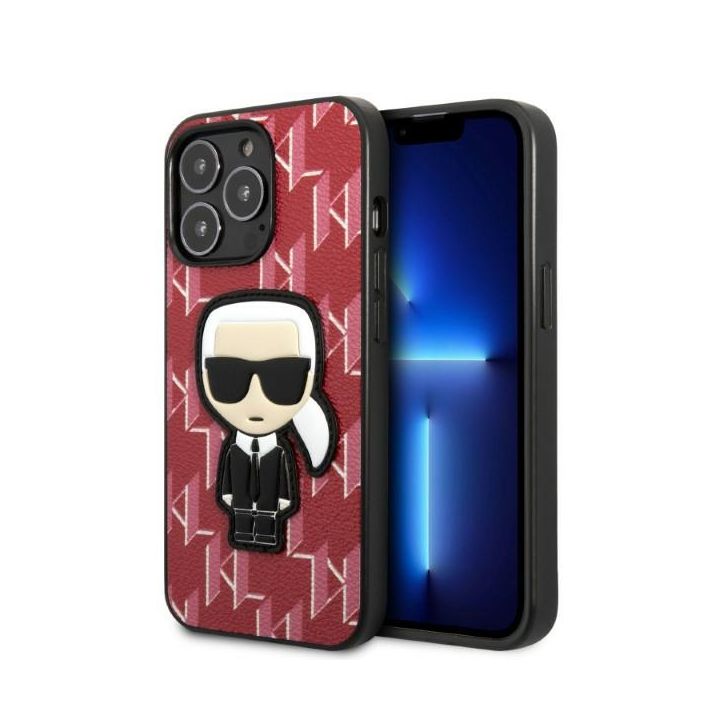 Karl Lagerfeld KLHCP13XPMNIKPI iPhone 13 Pro Max 6,7" hardcase czerwony/red Monogram Ikonik Patch na NearMe.pl