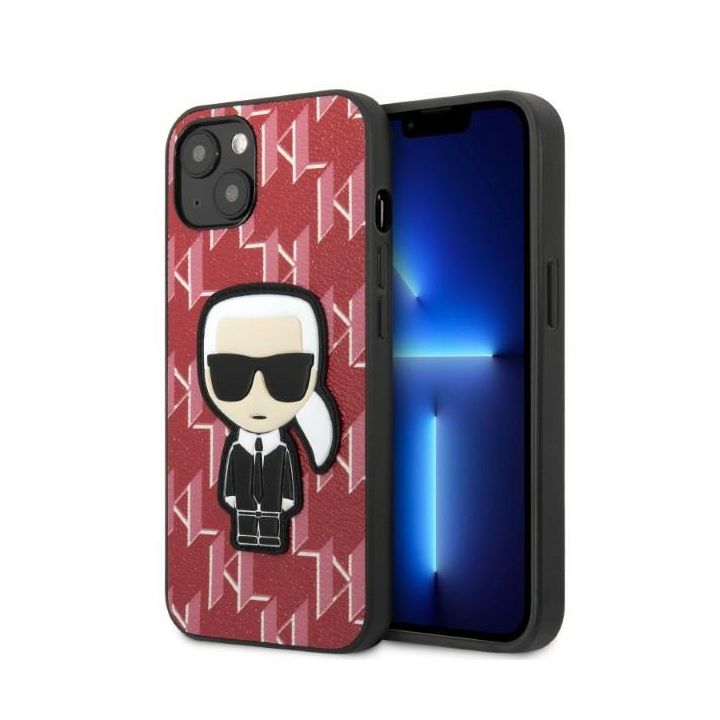 Karl Lagerfeld KLHCP13MPMNIKPI iPhone 13 / 14 6,1" hardcase czerwony/red Monogram Ikonik Patch na NearMe.pl