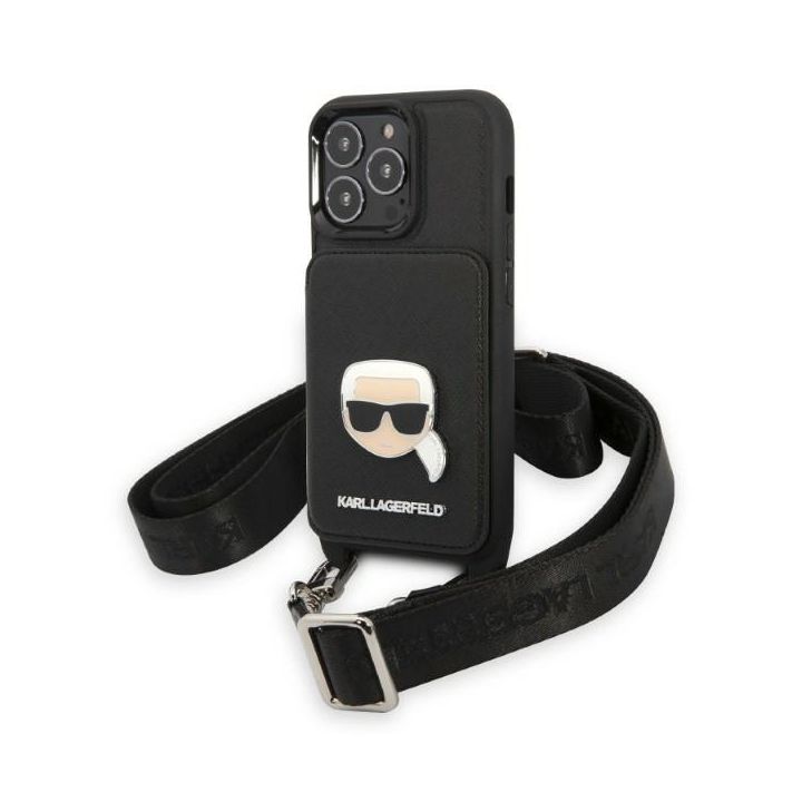 Karl Lagerfeld KLHCP13LSAKHPK iPhone 13Pro / 13 6,1" hardcase Saffiano Metal Karl Head na NearMe.pl