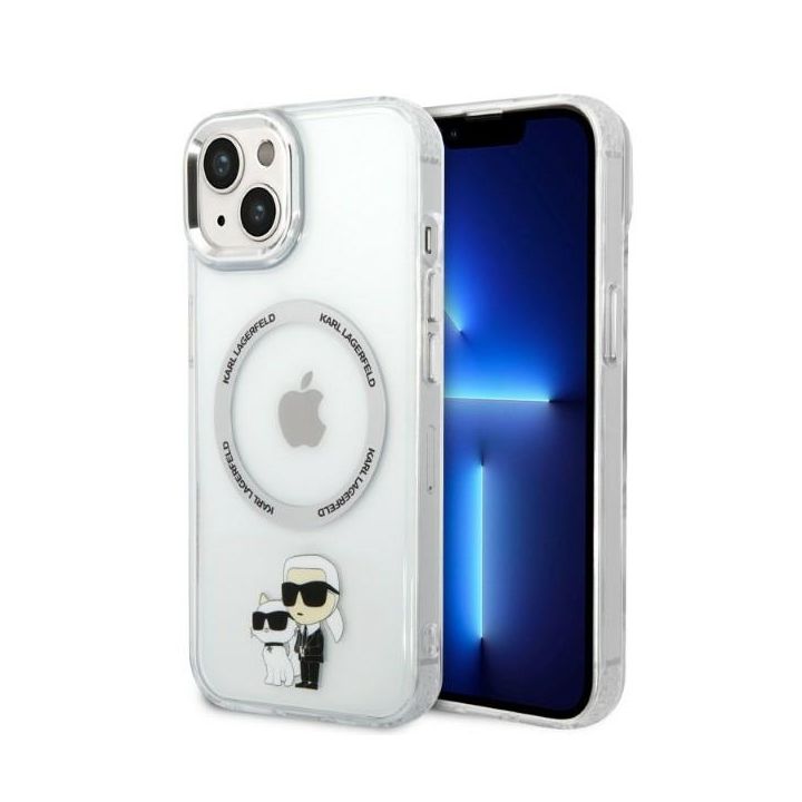 Karl Lagerfeld KLHMP14SHNKCIT iPhone 14/ 15 / 13 6,1" hardcase transparent Iconic Karl&Choupette Magsafe na NearMe.pl