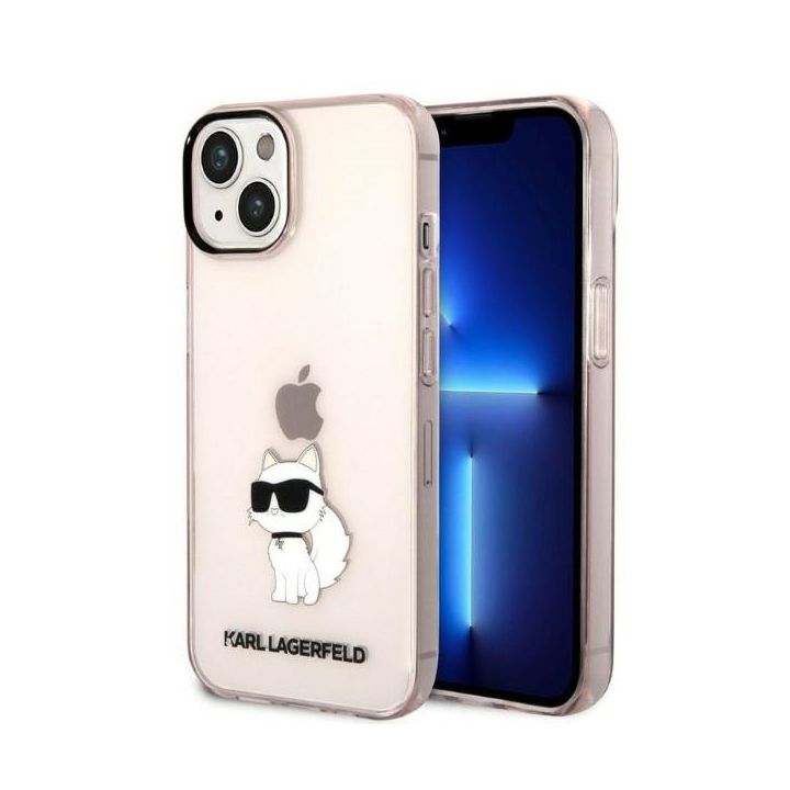 Karl Lagerfeld KLHCP14MHNCHTCP iPhone 14 Plus / 15 Plus 6,7" różowy/pink hardcase Ikonik Choupette na NearMe.pl