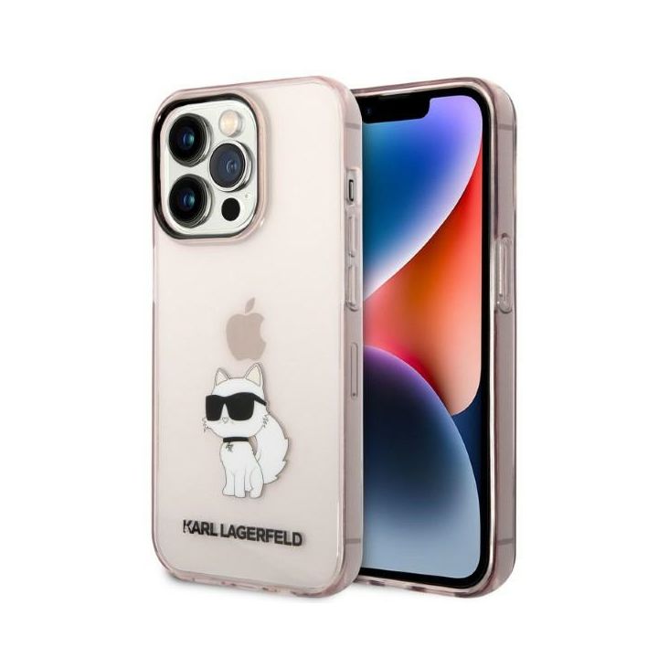 Karl Lagerfeld KLHCP14LHNCHTCP iPhone 14 Pro 6,1" różowy/pink hardcase Ikonik Choupette na NearMe.pl