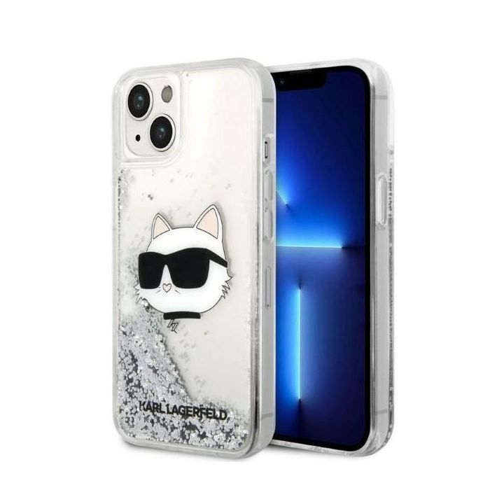 Karl Lagerfeld KLHCP14SLNCHCS iPhone 14 6,1" srebrny/silver hardcase Glitter Choupette Head na NearMe.pl