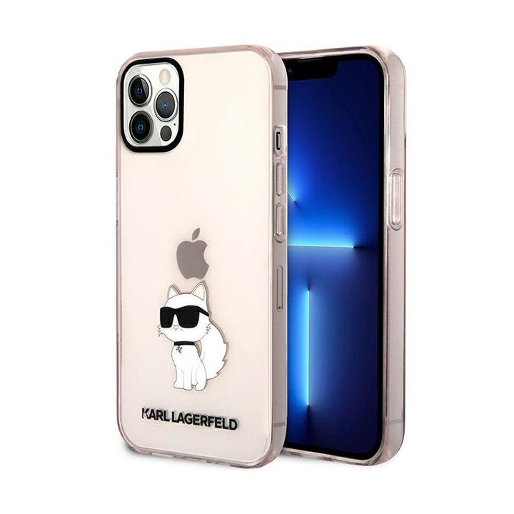 Karl Lagerfeld KLHCP12MHNCHTCP iPhone 12 /12 Pro 6,1" różowy/pink hardcase Ikonik Choupette na NearMe.pl