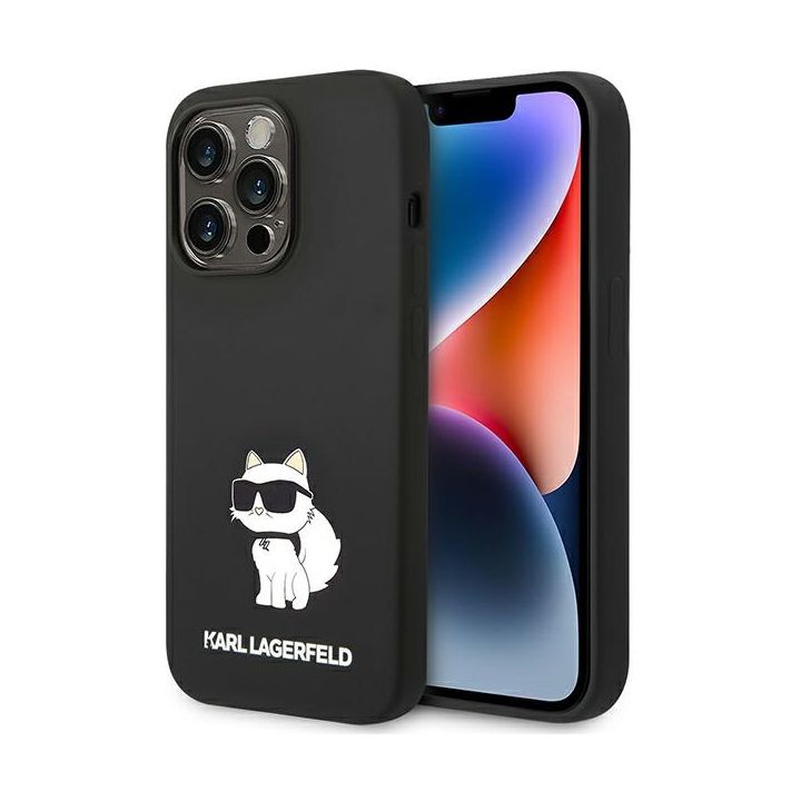 Karl Lagerfeld KLHMP14XSNCHBCK iPhone 14Pro Max 6,7" hardcase czarny/black Silicone Choupette MagSafe na NearMe.pl