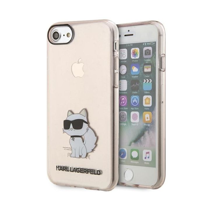 Karl Lagerfeld KLHCI8HNCHTCP iPhone 7/8/SE 2020 / SE 2022 różowy/pink hardcase Ikonik Choupette na NearMe.pl