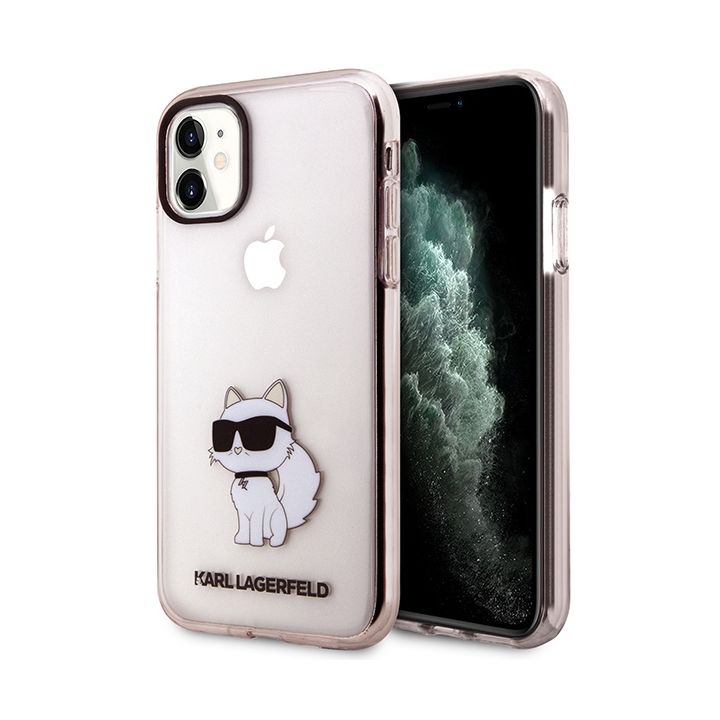 Karl Lagerfeld KLHCN61HNCHTCP iPhone 11/ Xr 6,1" różowy/pink hardcase Ikonik Choupette na NearMe.pl