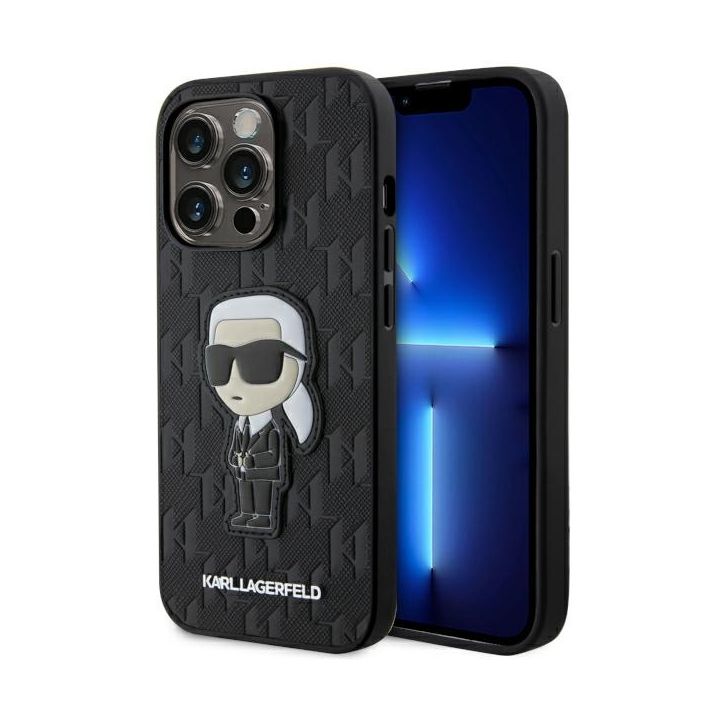 Karl Lagerfeld KLHCP14XSAKHPKK iPhone 14Pro Max 6.7" czarny/black Saffiano Monogram Ikonik na NearMe.pl