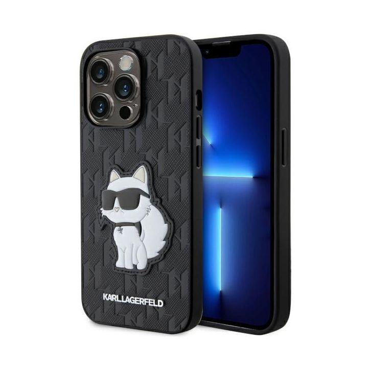 Karl Lagerfeld KLHCP14XSAKHPCK iPhone 14Pro Max 6.7" czarny/black Saffiano Monogram Choupette na NearMe.pl