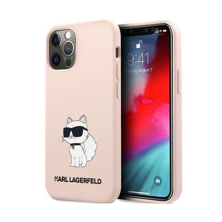 Karl Lagerfeld KLHCP12MSNCHBCP iPhone 12/12 Pro 6,1" hardcase różowy/pink Silicone Choupette na NearMe.pl
