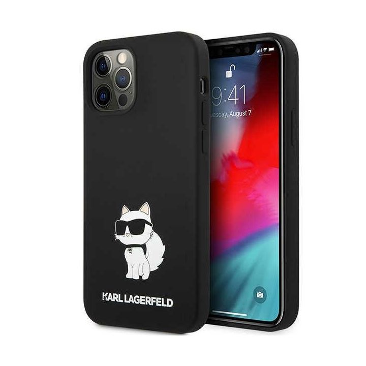 Karl Lagerfeld KLHCP12MSNCHBCK iPhone 12/12 Pro 6,1" hardcase czarny/black Silicone Choupette na NearMe.pl