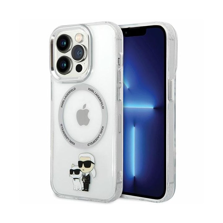 Karl Lagerfeld KLHMP13LHNKCIT iPhone 13Pro 6,1" hardcase transparent Iconic Karl&Choupette Magsafe na NearMe.pl