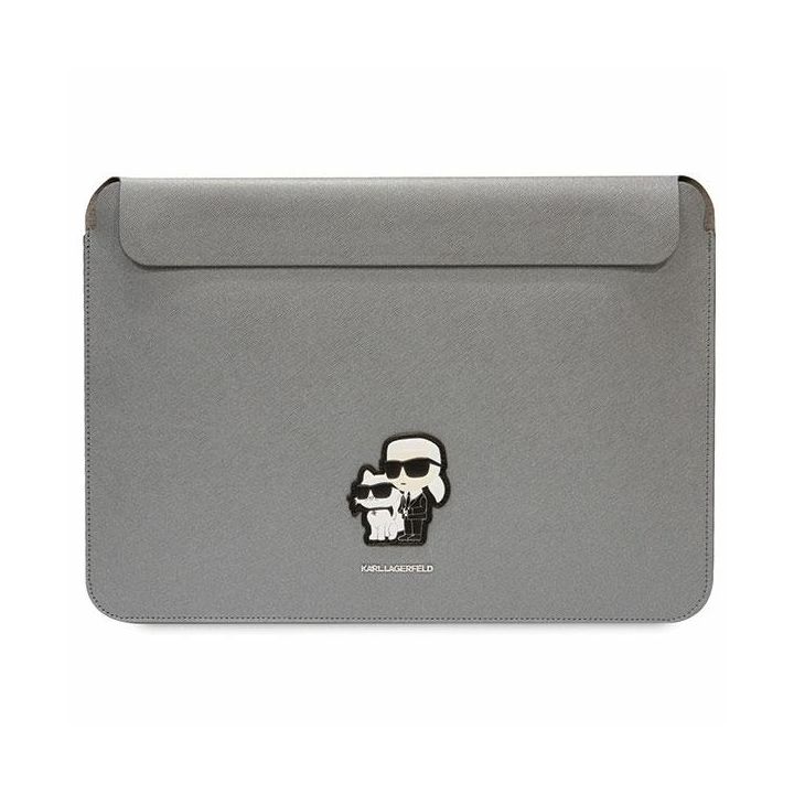 Karl Lagerfeld Sleeve KLCS14SAKCPMG 14" srebrny/silver Saffiano Karl&Choupette na NearMe.pl