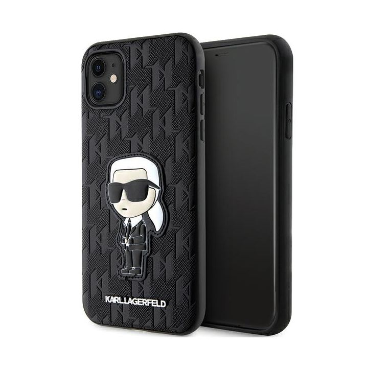 Karl Lagerfeld KLHCN61SAKHPKK iPhone 11/ Xr 6.1" czarny/black Saffiano Monogram Ikonik na NearMe.pl