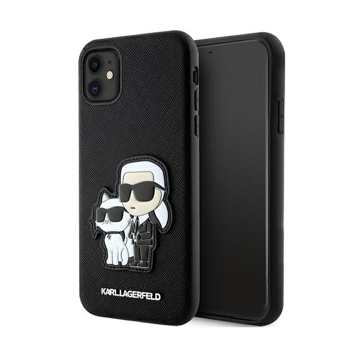 Karl Lagerfeld KLHCN61SANKCPK iPhone 11/ Xr 6.1" hardcase czarny/black Saffiano Karl & Choupette na NearMe.pl