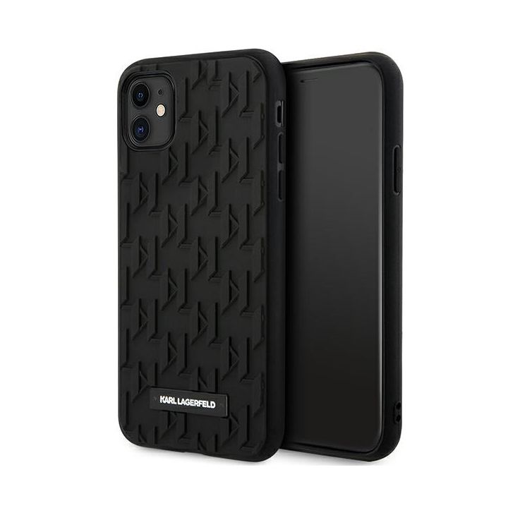 Karl Lagerfeld KLHCN61RUPKLPK iPhone 11/ Xr 6.1" hardcase czarny/black 3D Monogram na NearMe.pl