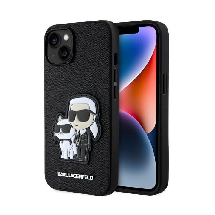 Karl Lagerfeld KLHCP14MSANKCPK iPhone 14Plus / 15 Plus 6.7" hardcase czarny/black Saffiano Karl & Choupette na NearMe.pl
