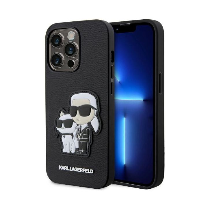 Karl Lagerfeld KLHCP14XSANKCPK iPhone 14Pro Max 6.7" hardcase czarny/black Saffiano Karl & Choupette na NearMe.pl