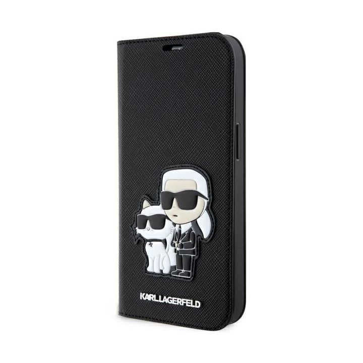 Karl Lagerfeld KLBKP14XSANKCPK iPhone 14Pro Max 6.7" bookcase czarny/black Saffiano Karl & Choupette na NearMe.pl