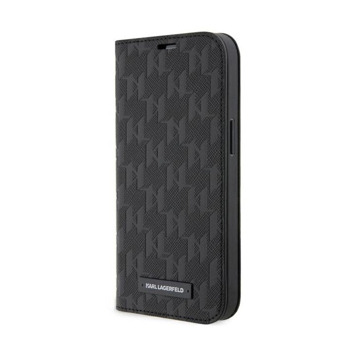 Karl Lagerfeld KLBKP14LSAKLHPK iPhone 14Pro 6.1" bookcase czarny/black Saffiano Monogram na NearMe.pl