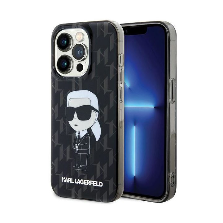 Karl Lagerfeld KLHCP15LHNKMKLK iPhone 15 Pro 6.1" czarny/black hardcase Monogram Ikonik na NearMe.pl